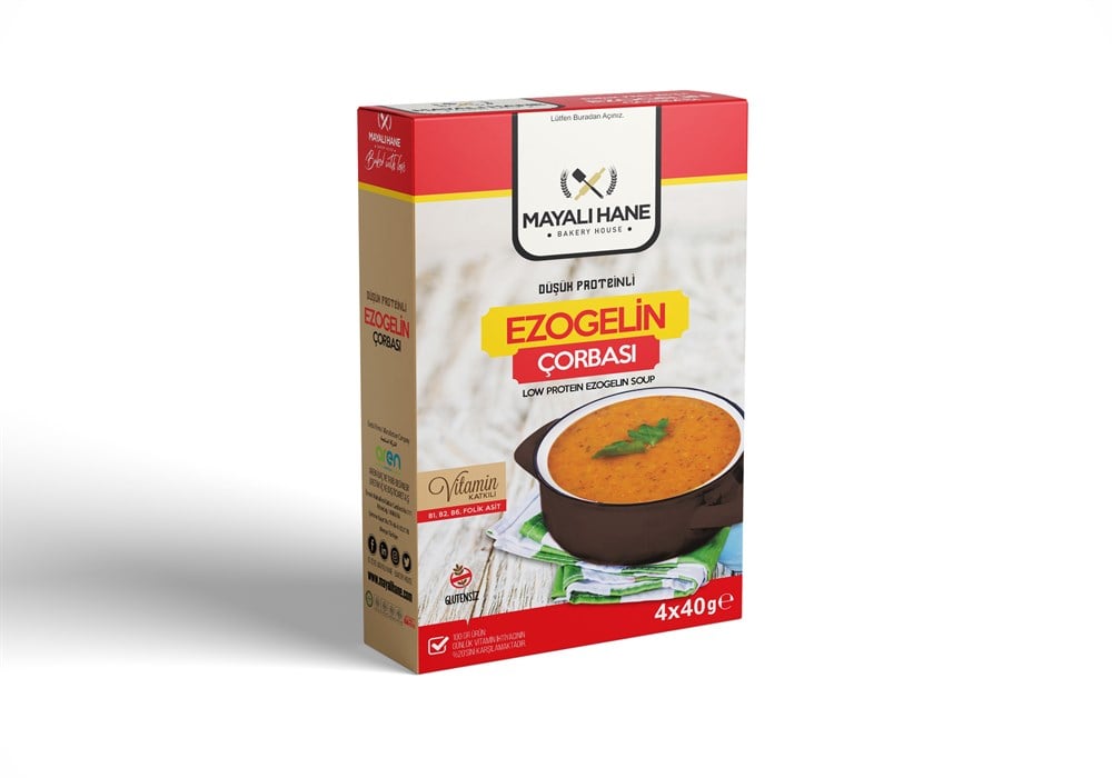 Mayalı Hane Düşük Proteinli Ezogelin Çorbası 4x40 gr