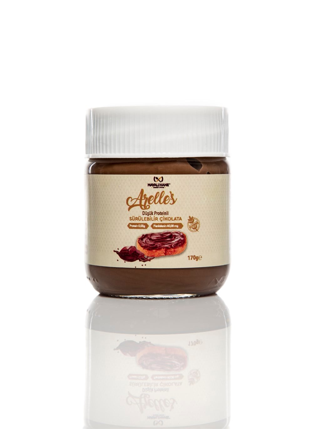 Mayalı Hane Düşük Proteinli Arelle's Sürülebilir Çikolata 170 gr