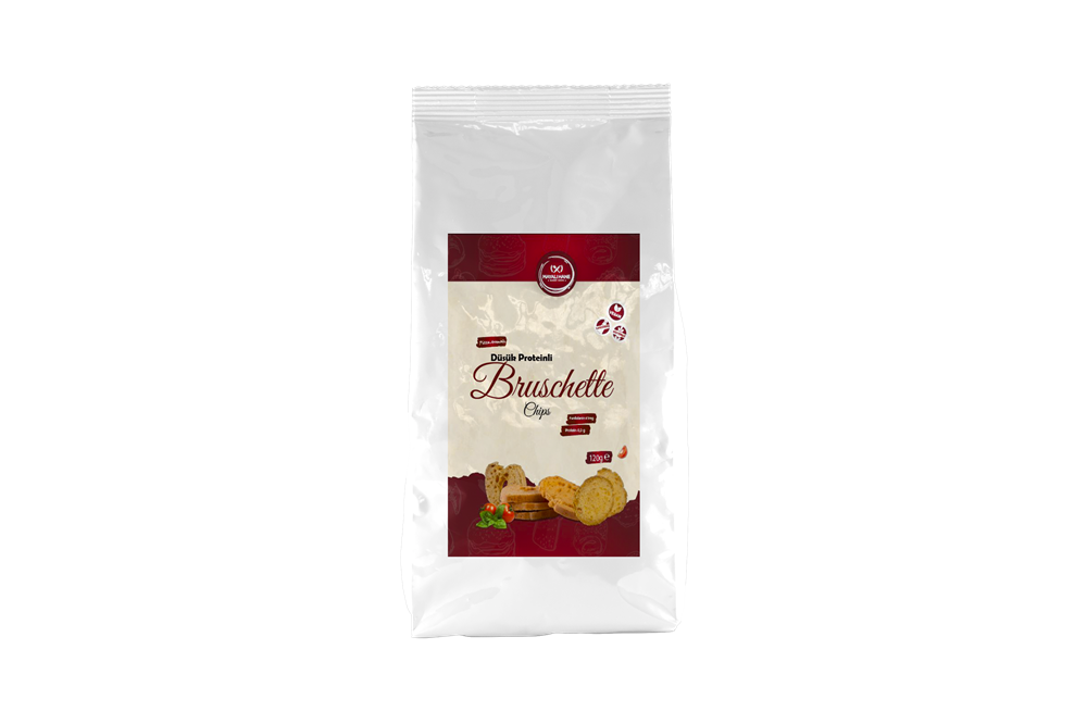 Mayalı Hane Düşük Proteinli Pizza Aromalı Brucshetta Chips 120 gr