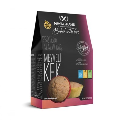 Mayalı Hane Düşük Proteinli ve Glutensiz Meyveli Kek 100 gr