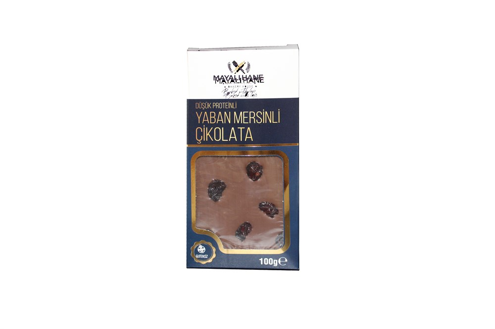 Mayalı Hane Düşük Proteinli Yaban Mersinli Çikolata 100 gr
