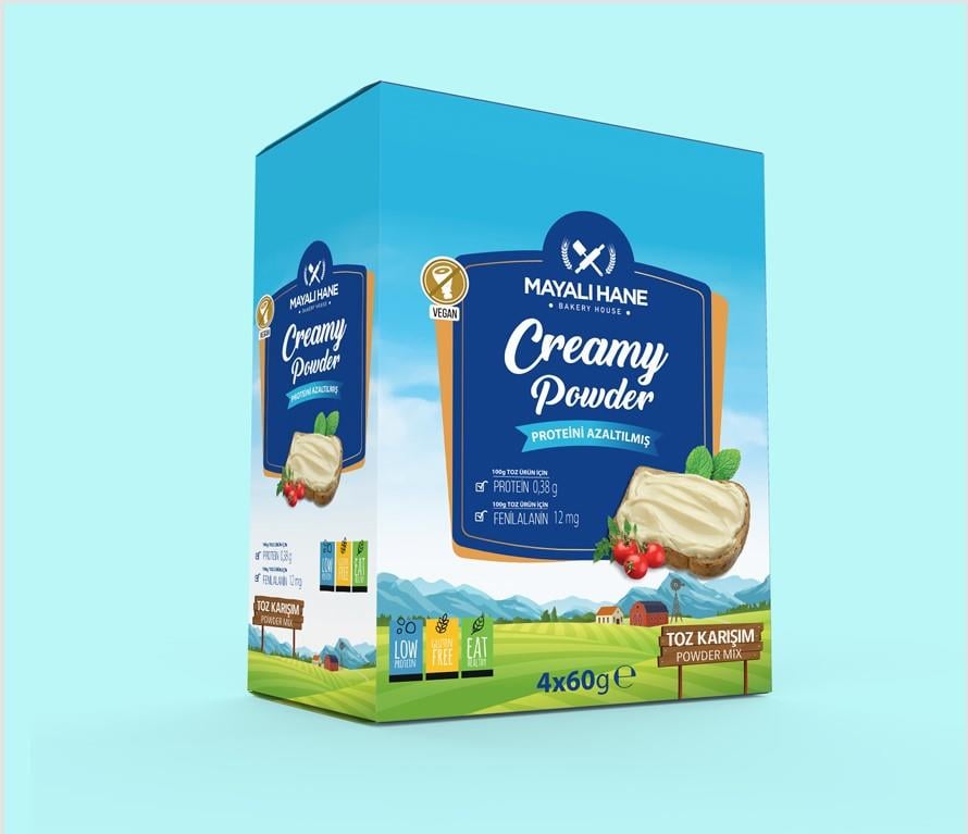 Mayalıhane Proteini Azaltılmış Creamy Powder 4*60gr