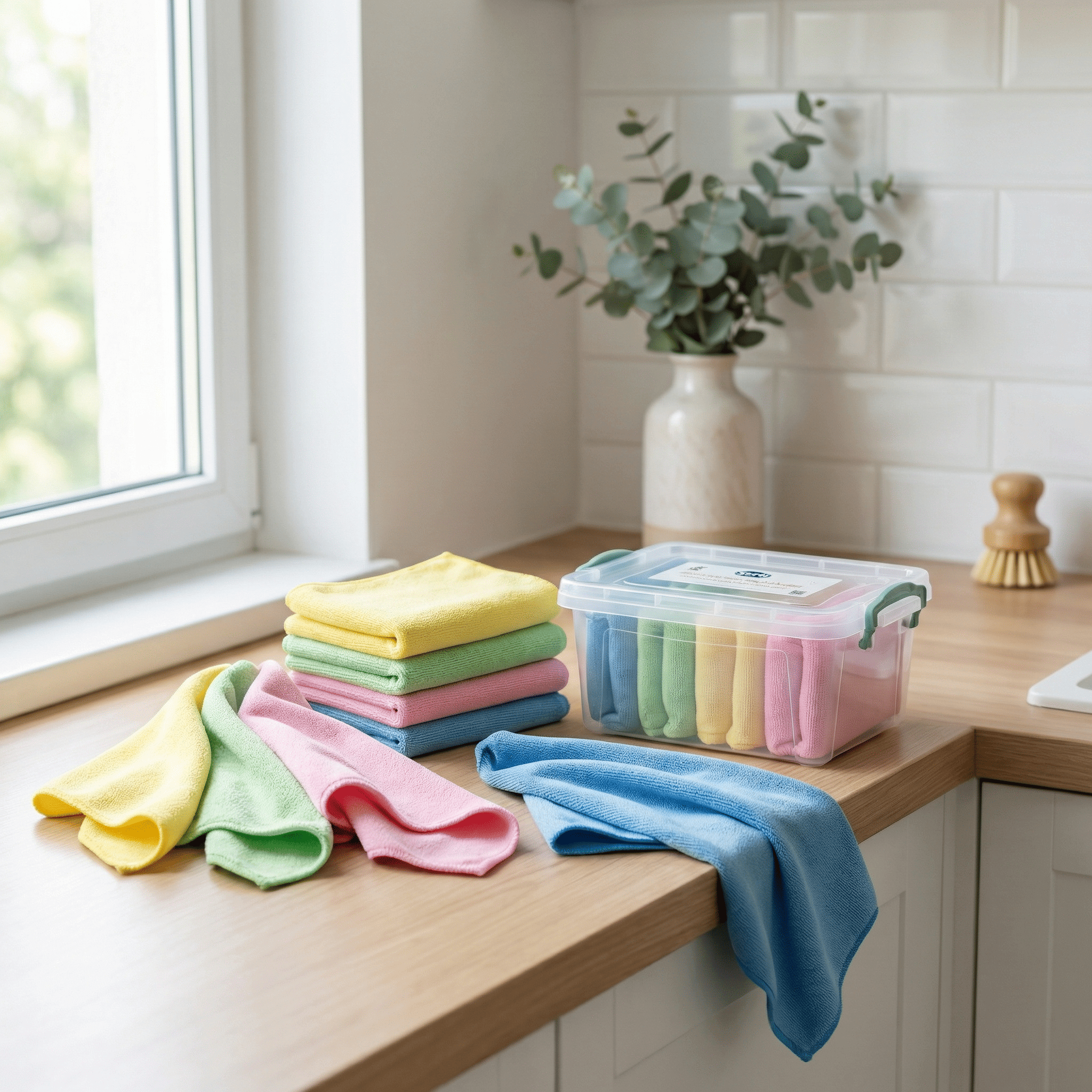 Sorti Mikrofiber - Evde Huzur ve Düzen Başlangıç Seti (8 Parça)