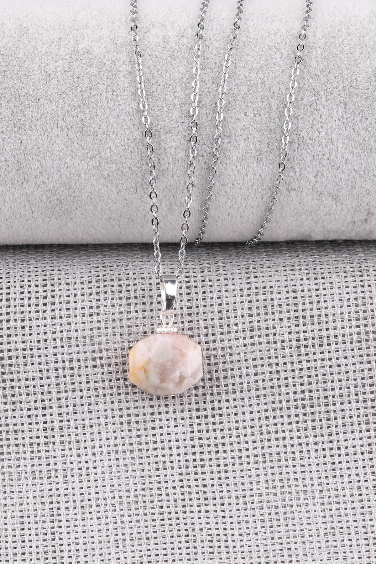 Akik Doğal Taş Kolye