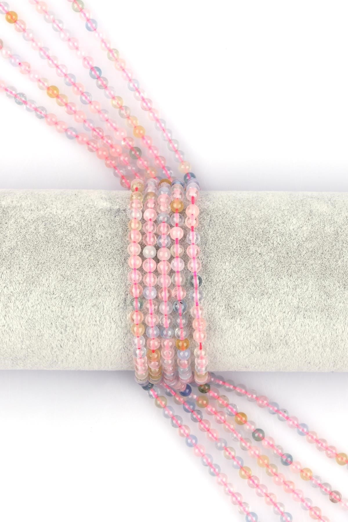 Akuamarin - Morganit Doğal Taş 4 mm Küre Kesim