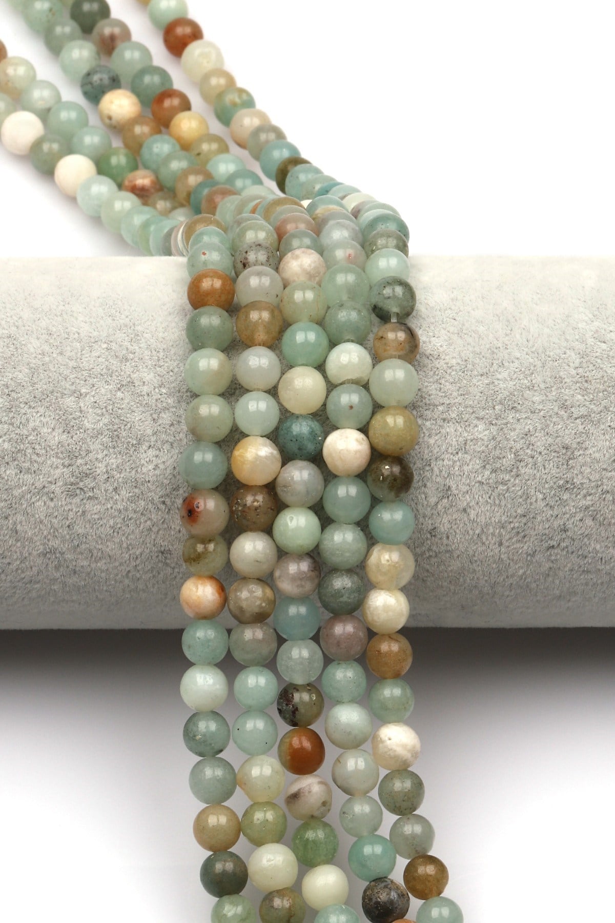 Amazonit Doğal Taş Dizi 6 mm Küre Kesim - DZ-0803