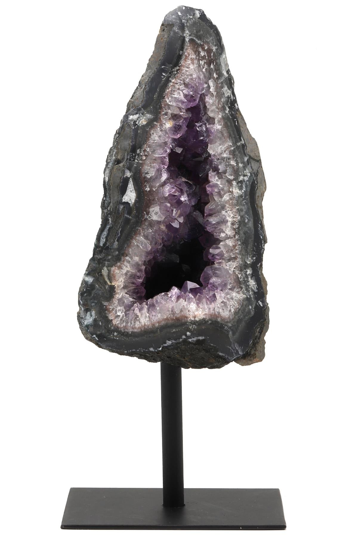 Ametist Doğal Taş Standlı Ham Parça - 1114 Gr.