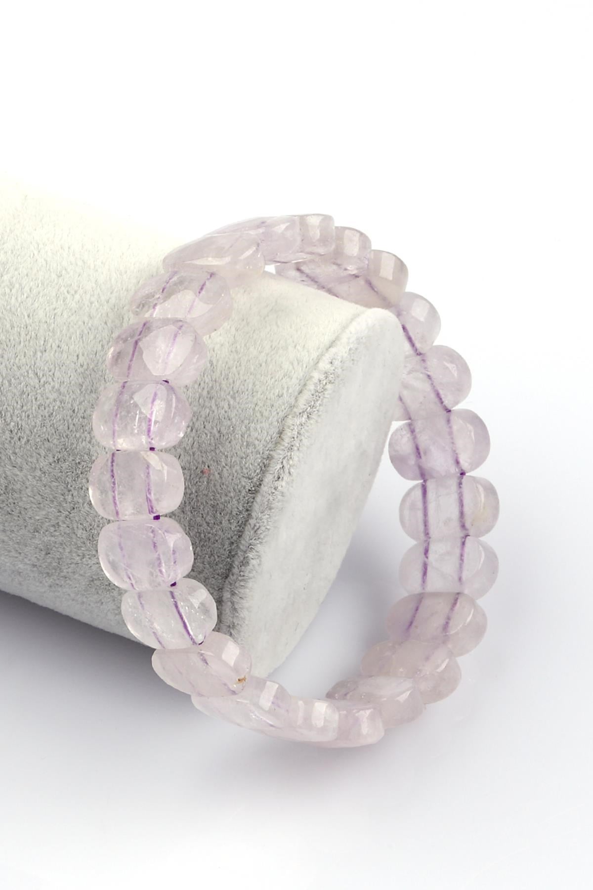 Ametrin Doğal Taş Bileklik 9 x 14 mm Özel Kesim