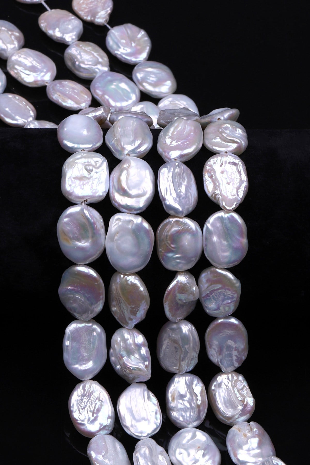 Barok İnci Doğal Taş Dizi 12 x 15 mm Özel Kesim - DZ-1414