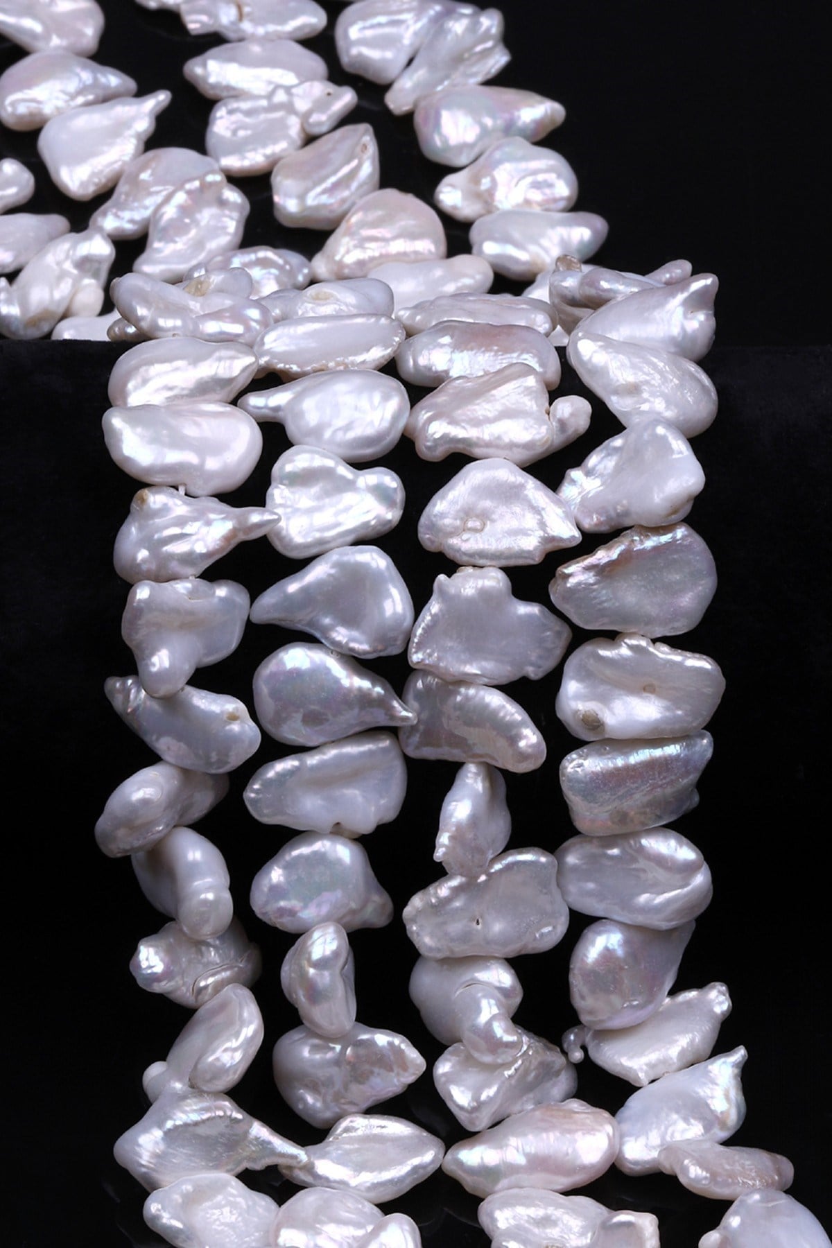 Barok İnci Doğal Taş Dizi 12 x 18 mm Özel Kesim - DZ-1415