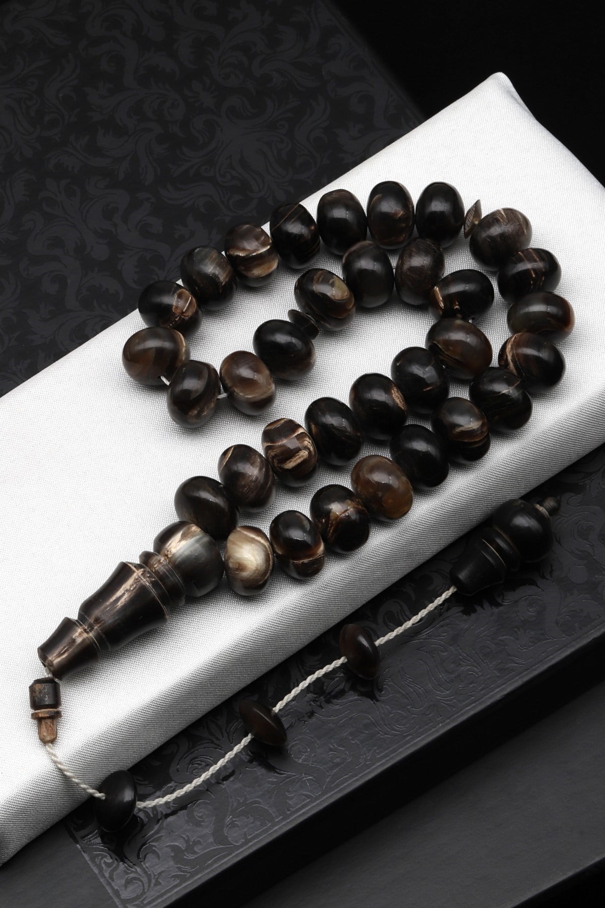 Bufalo Boynuzu Tesbih 10 x 13 mm Rondel Kesim - T-1595