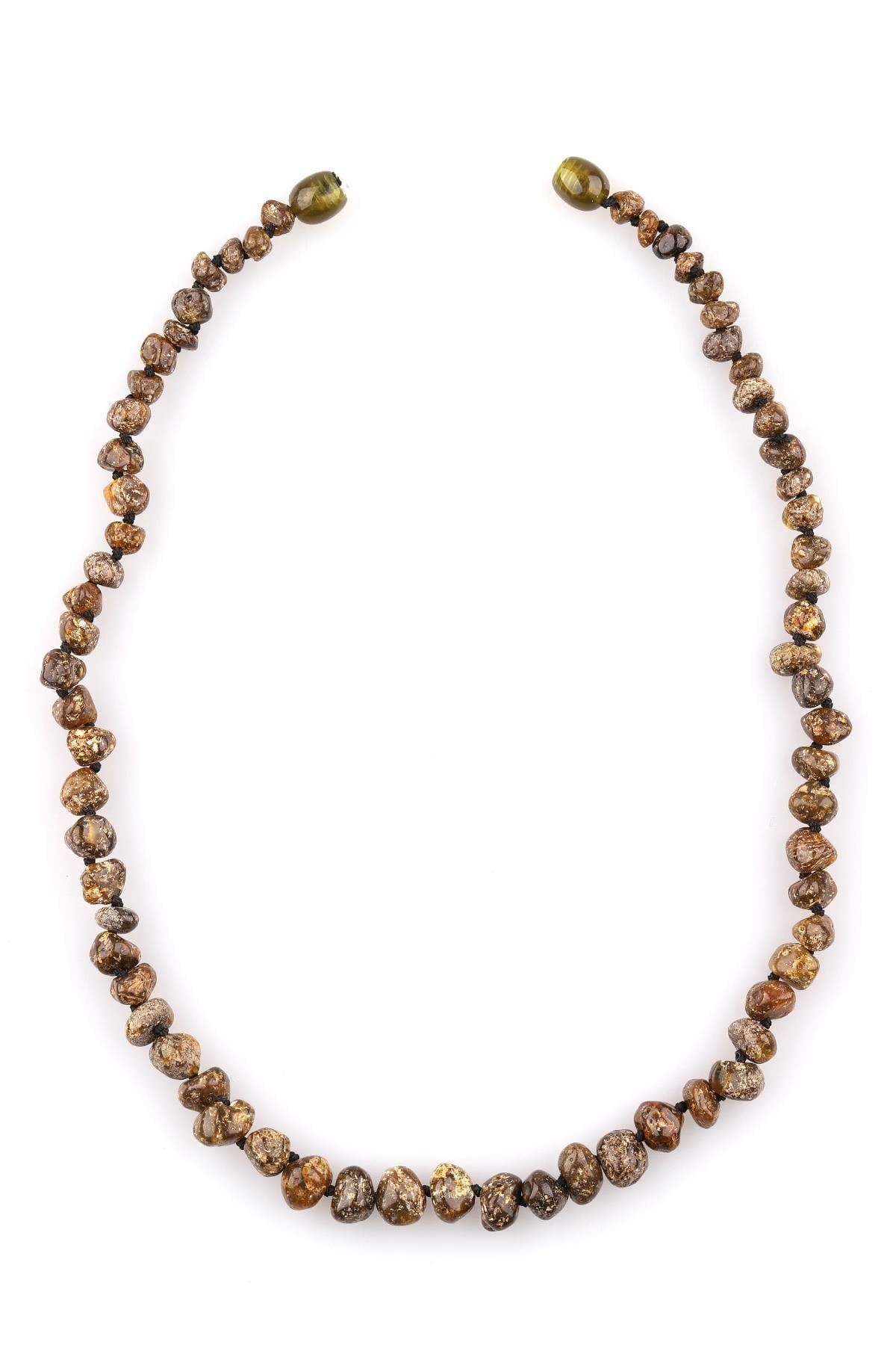 Damla Kehribar Kolye – 44 cm 