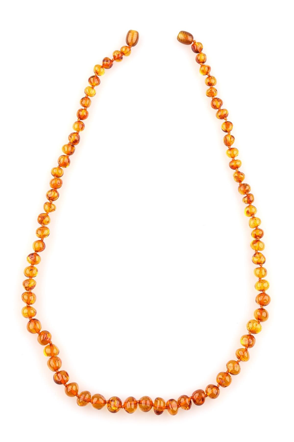 Damla Kehribar Kolye – 51 cm