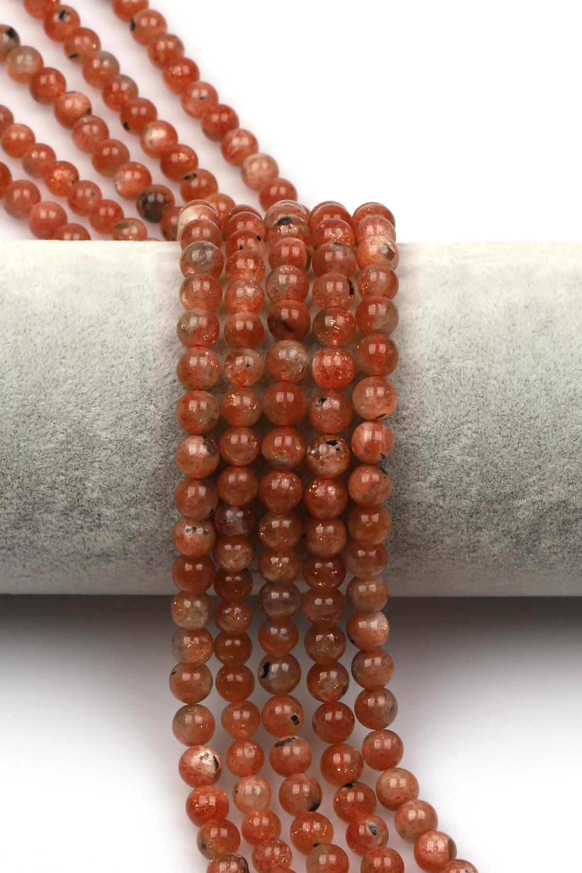 Güneş Taşı Doğal Taş Dizi 5 mm Küre Kesim