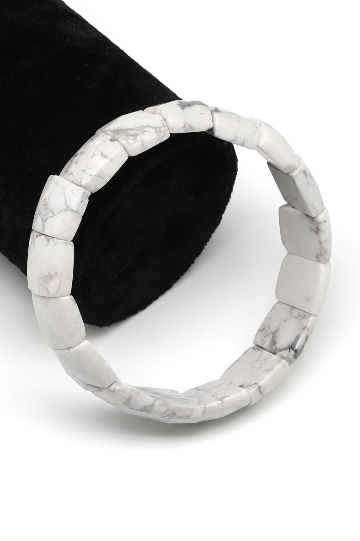 Havlit Doğal Taş Bileklik 12 x 14 mm Özel Kesim