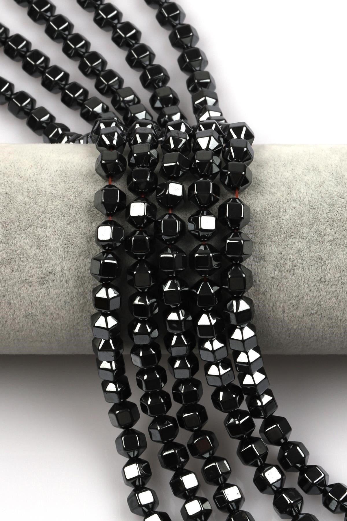 Hematit Dizi 6 x 7 mm Huni Kesim
