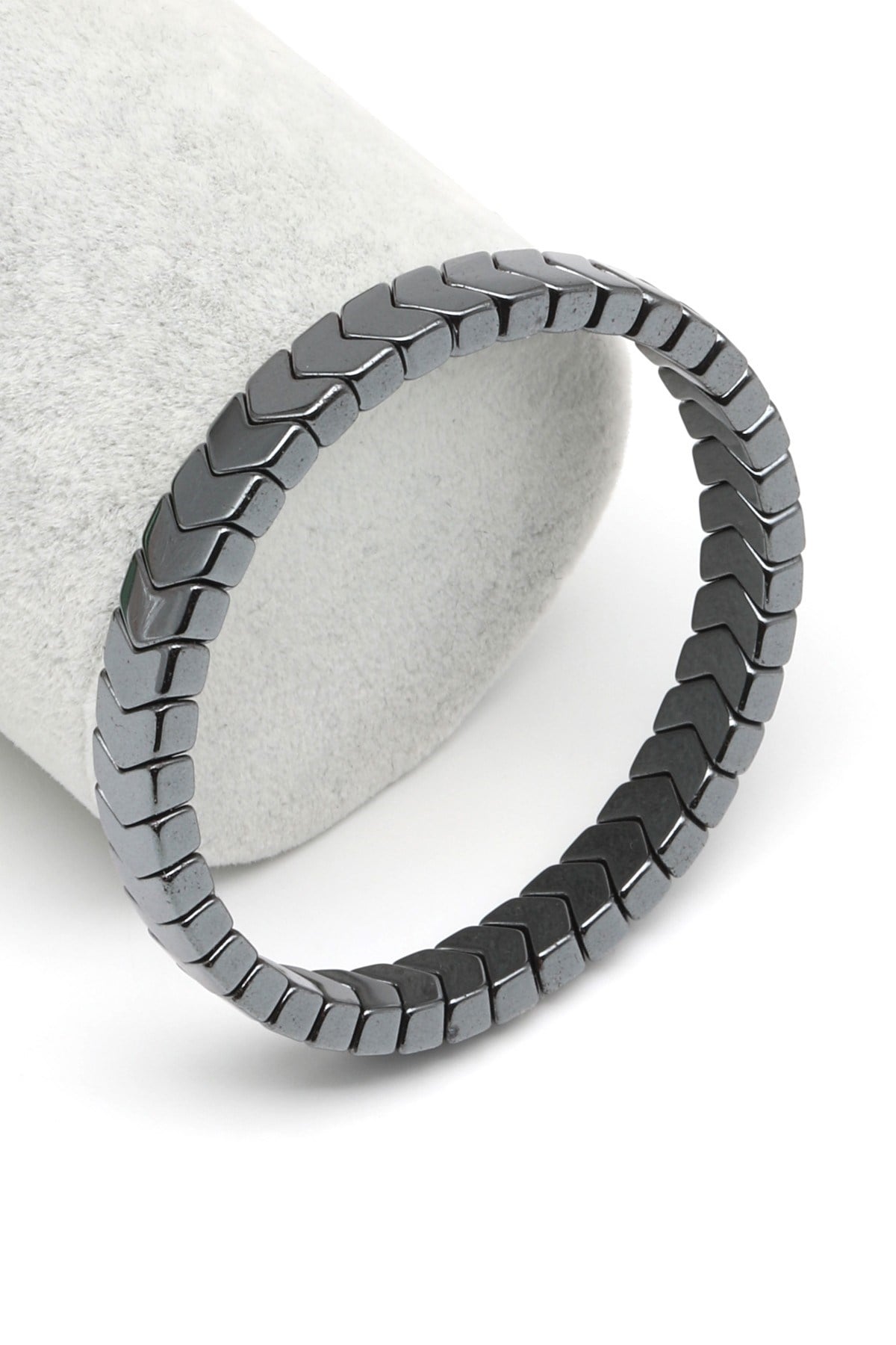 Hematit Doğal Taş Bileklik 6 x 8 mm Özel Kesim - BLK-2075