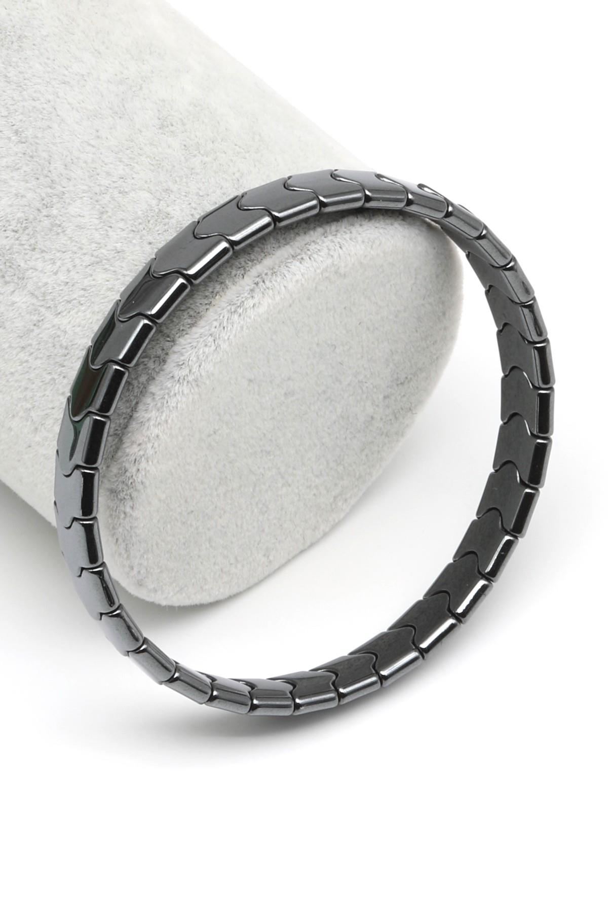 Hematit Doğal Taş Bileklik 8 x 8 mm Özel Kesim - BLK-2080