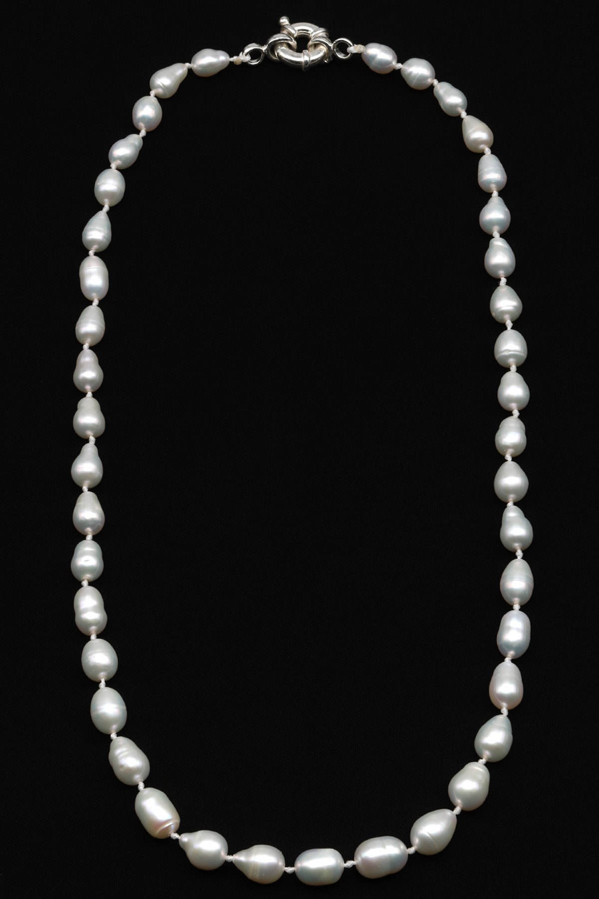 İnci Doğal Taş 925 Ayar Gümüş Kolye - KLYG-1616