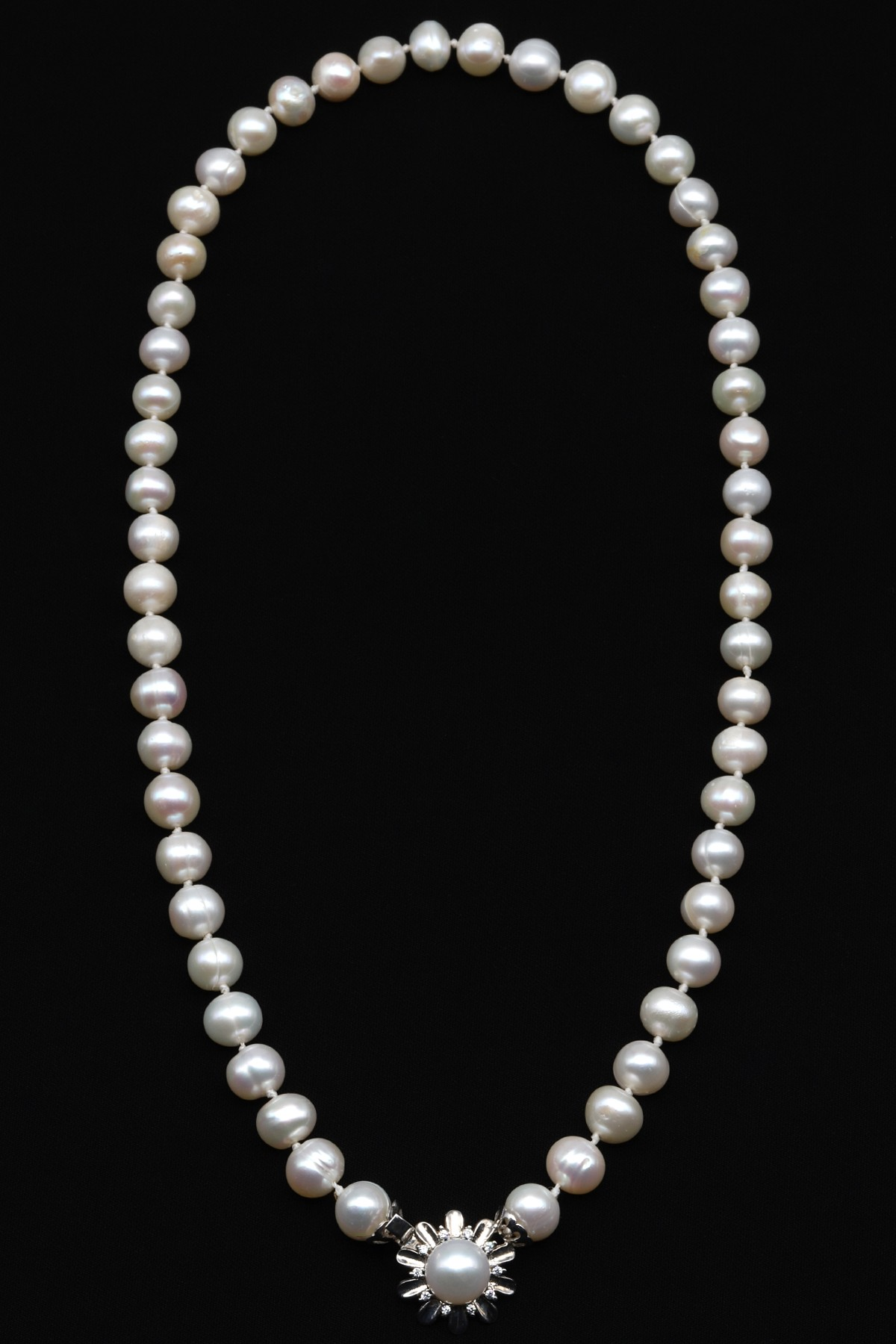 İnci Doğal Taş 925 Ayar Gümüş Kolye - KLYG-1618