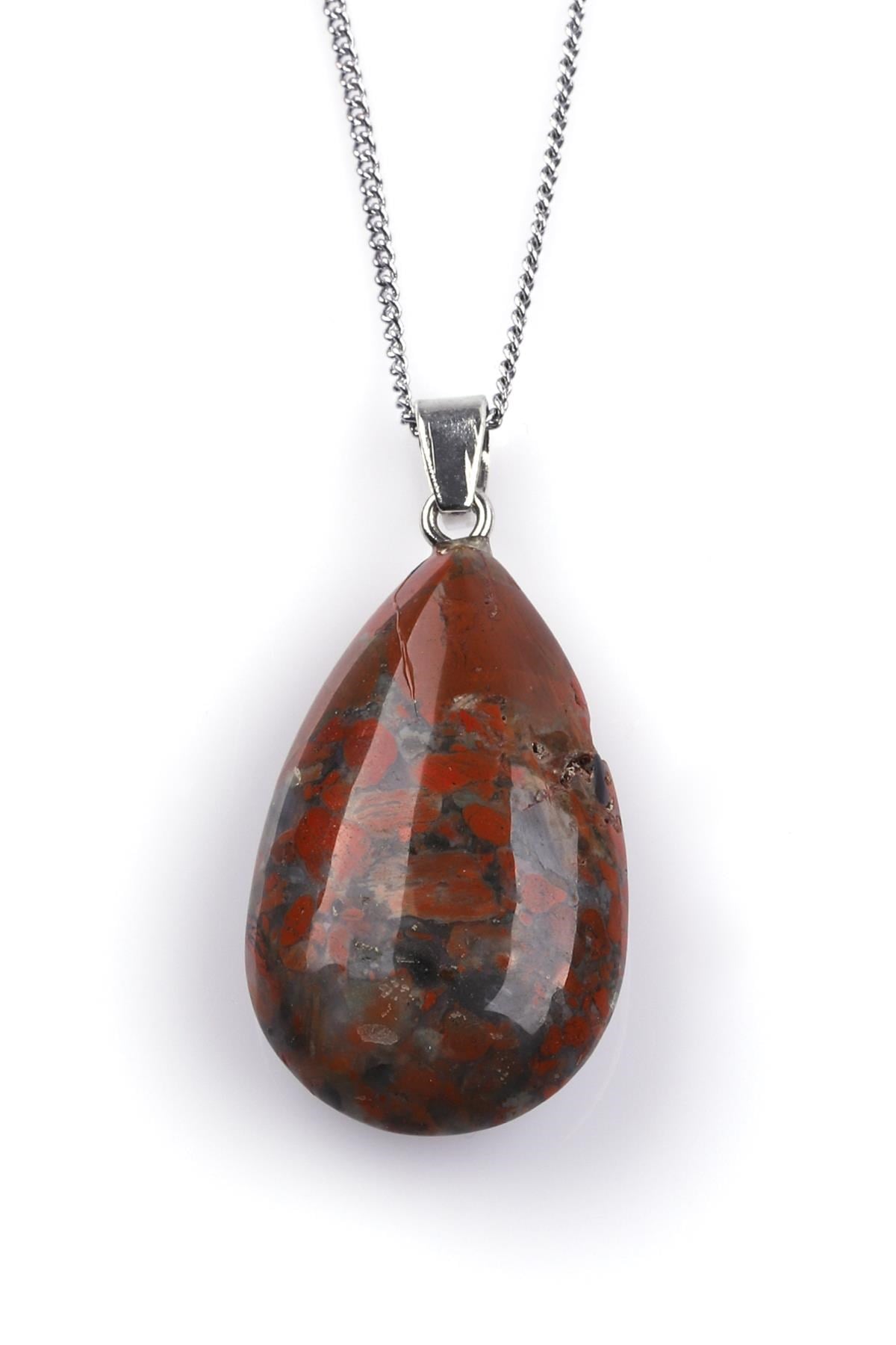 Jasper Doğal Taş Kolye