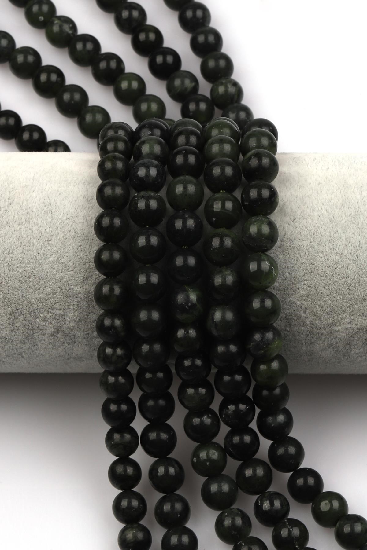 Kanada Yeşim ( AB Kalite ) Doğal Taş Dizi 8 mm Küre Kesim