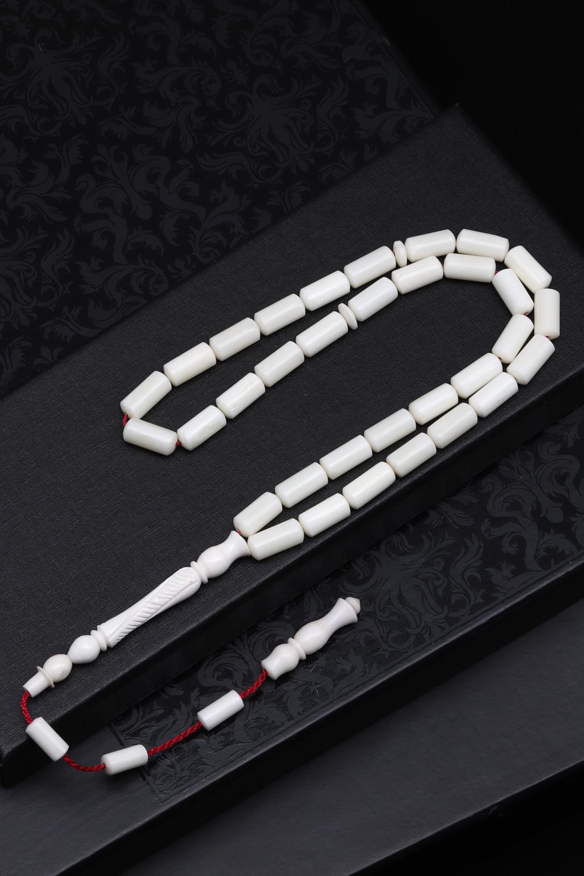 Kemik Tesbih 5 x 12 mm Silindir Kesim