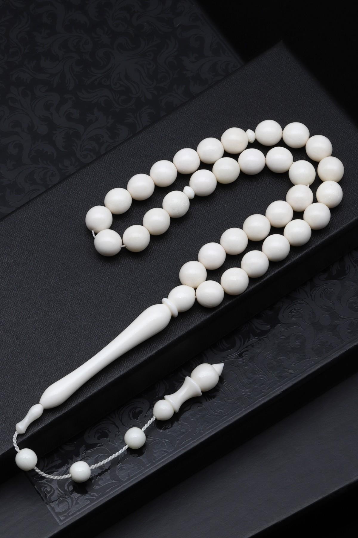 Kemik Tesbih 9 mm Küre Kesim - T-1650