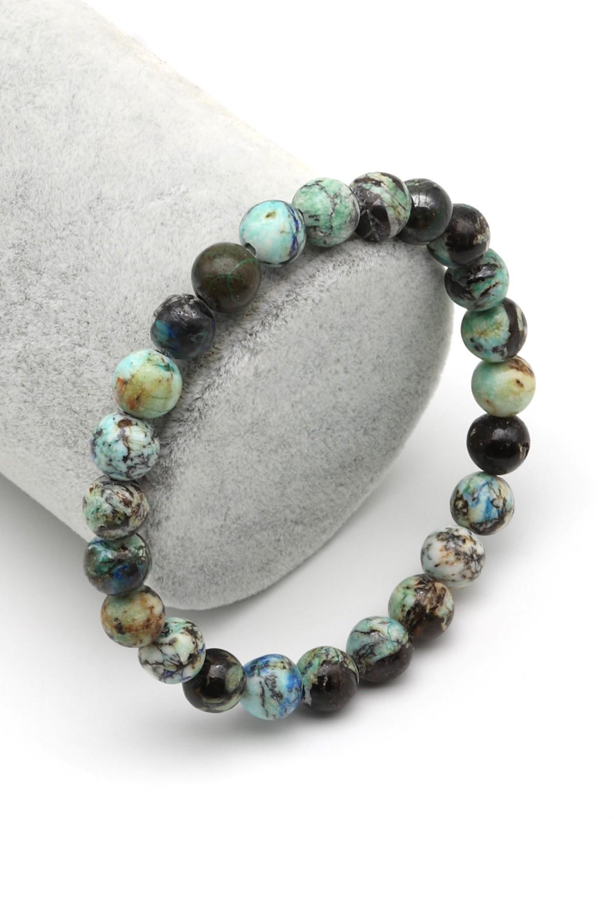 Krizokol Doğal Taş Bileklik 8 mm Küre Kesim - BLK-2154