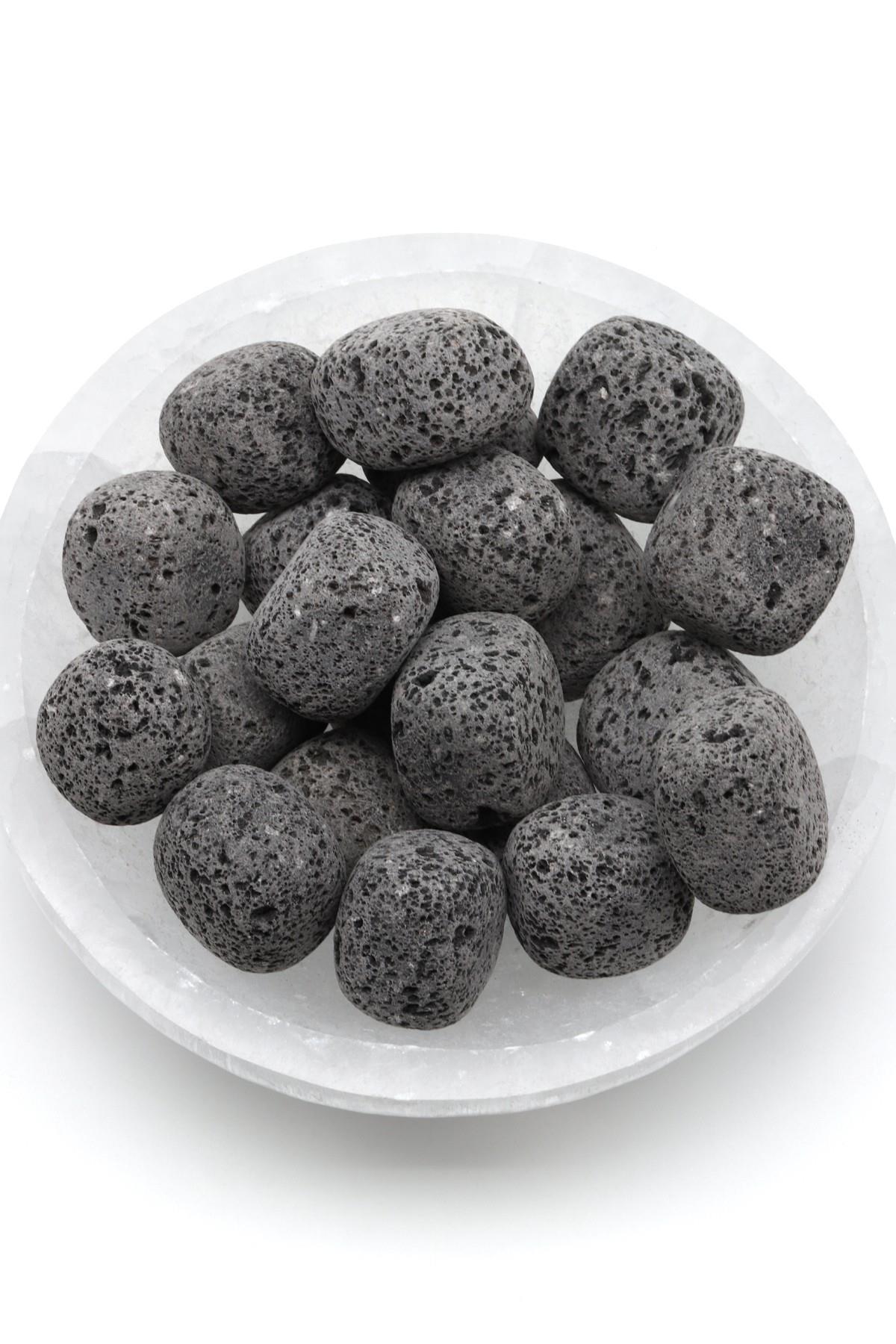 Lav Doğal Taş Tamburlanmış Parça - Tımbıl