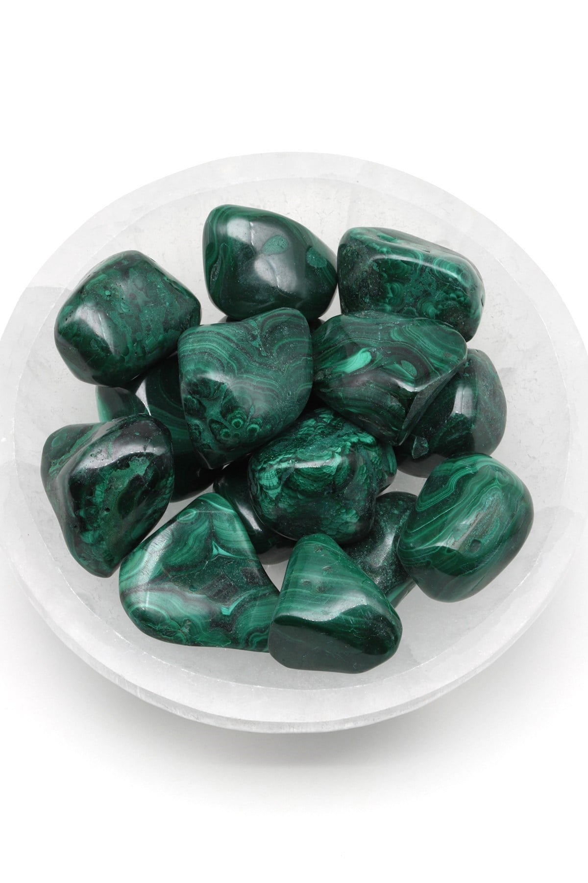 Malakit Doğal Taş Tamburlanmış Parça - Tımbıl