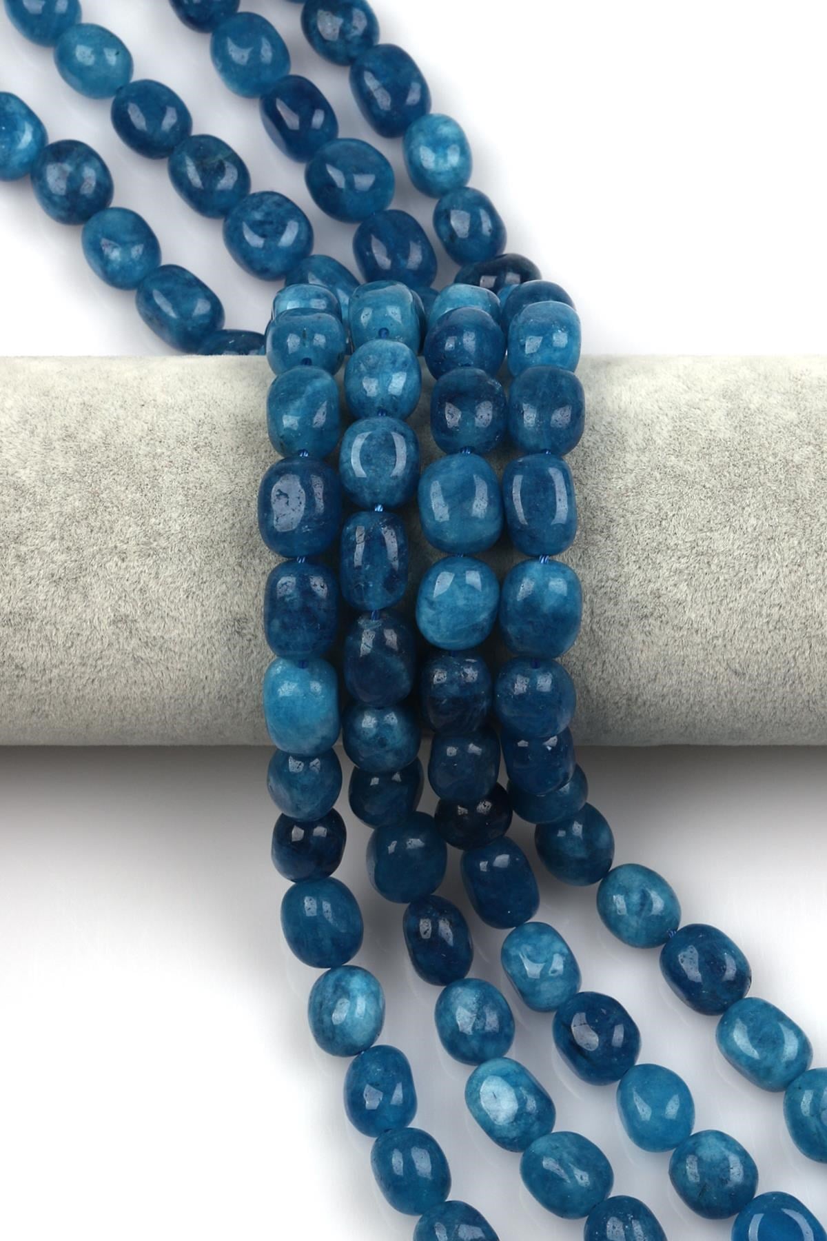 Mavi Kuvars Doğal Taş Dizi 11 x 14 mm Şekilsiz Kesim