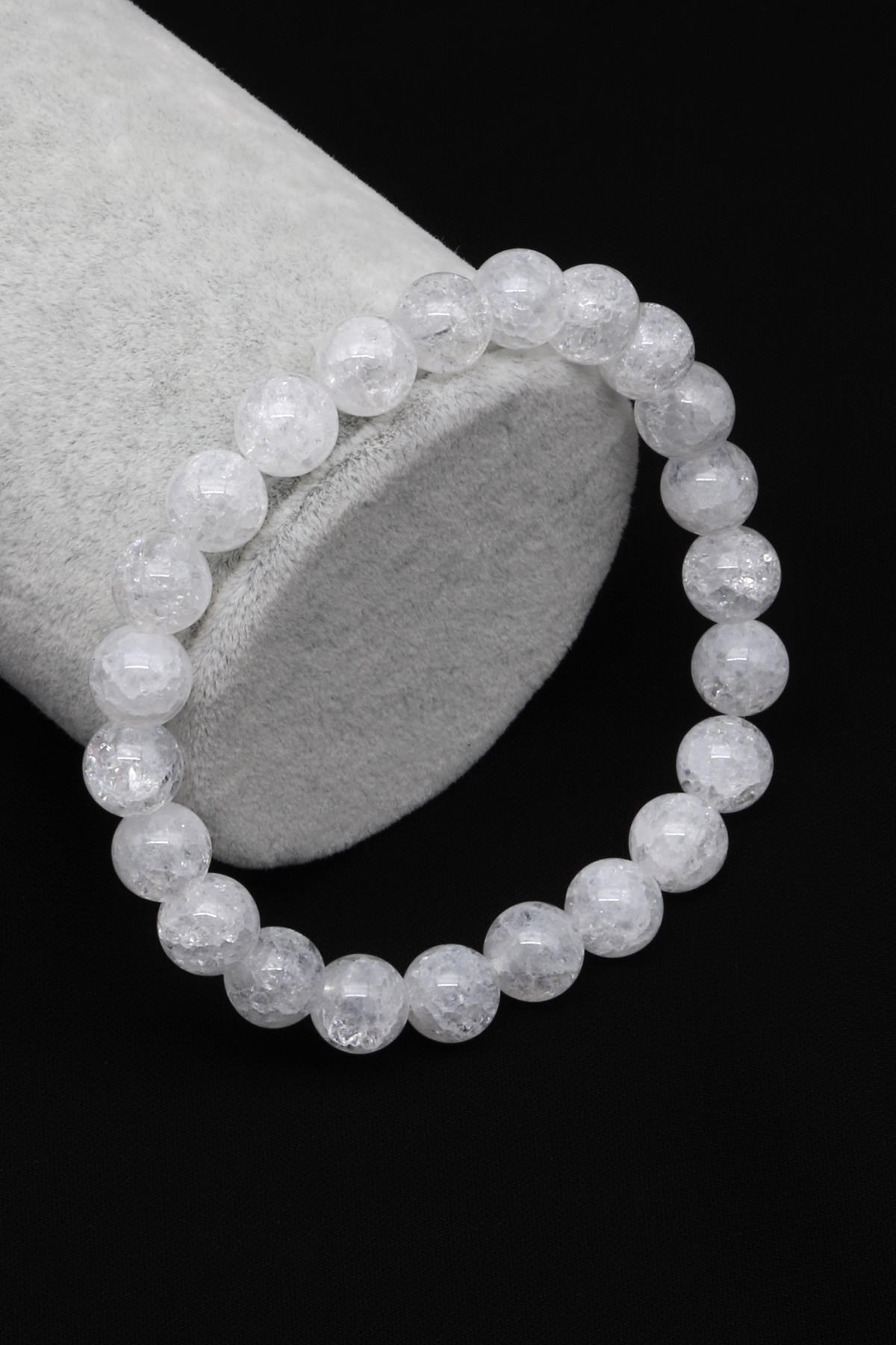 Necef Doğal Taş Bileklik 8 mm Küre Kesim