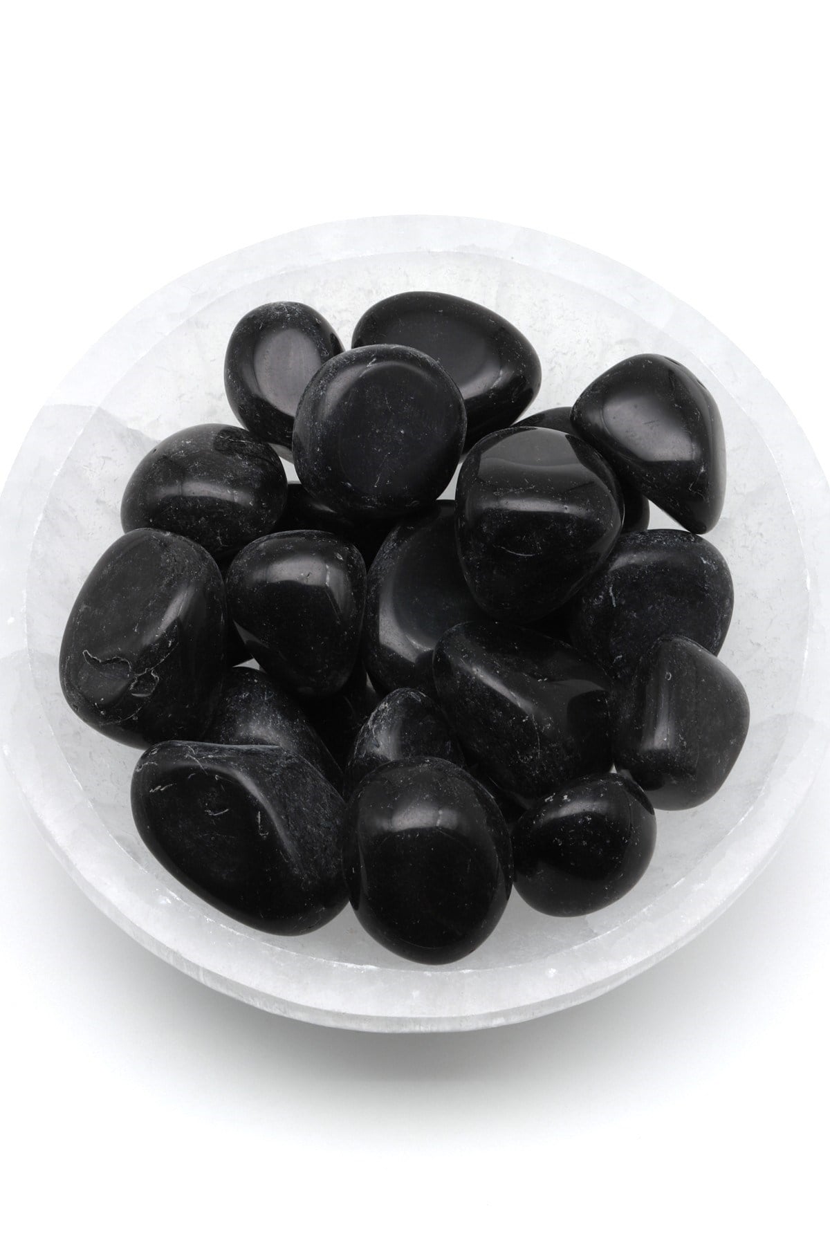 Obsidyen Doğal Taş Tamburlanmış Parça - Tımbıl