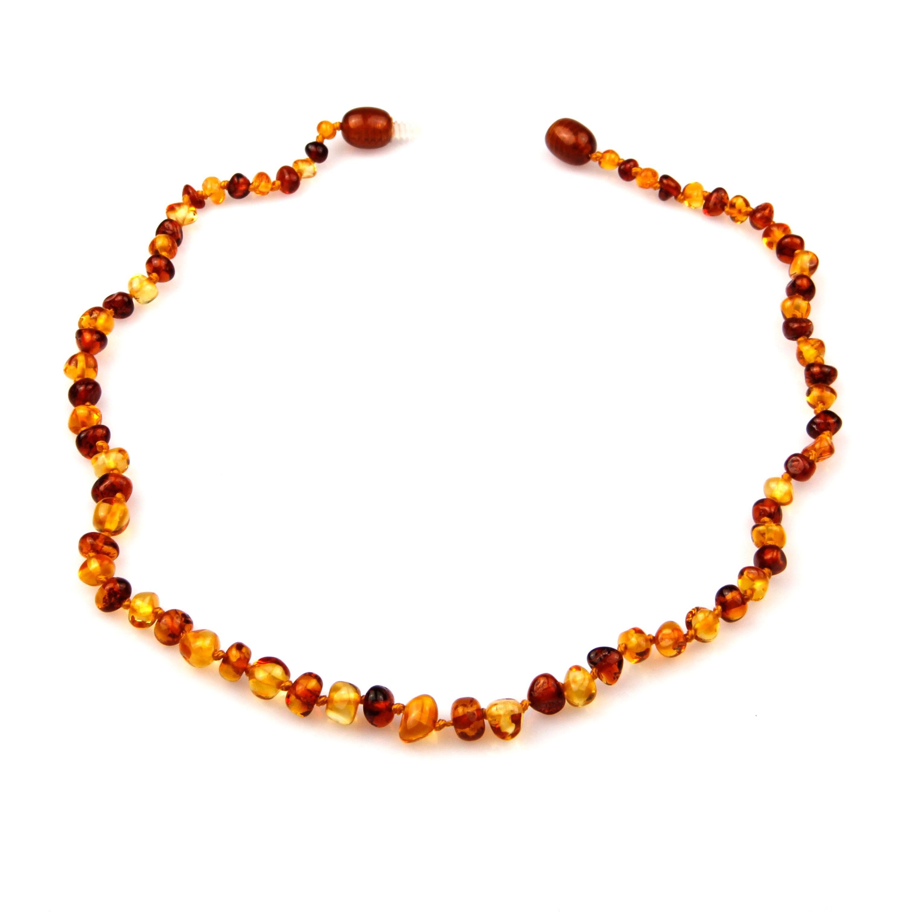 Orjinal Kehribar Bebek Diş Kolyesi