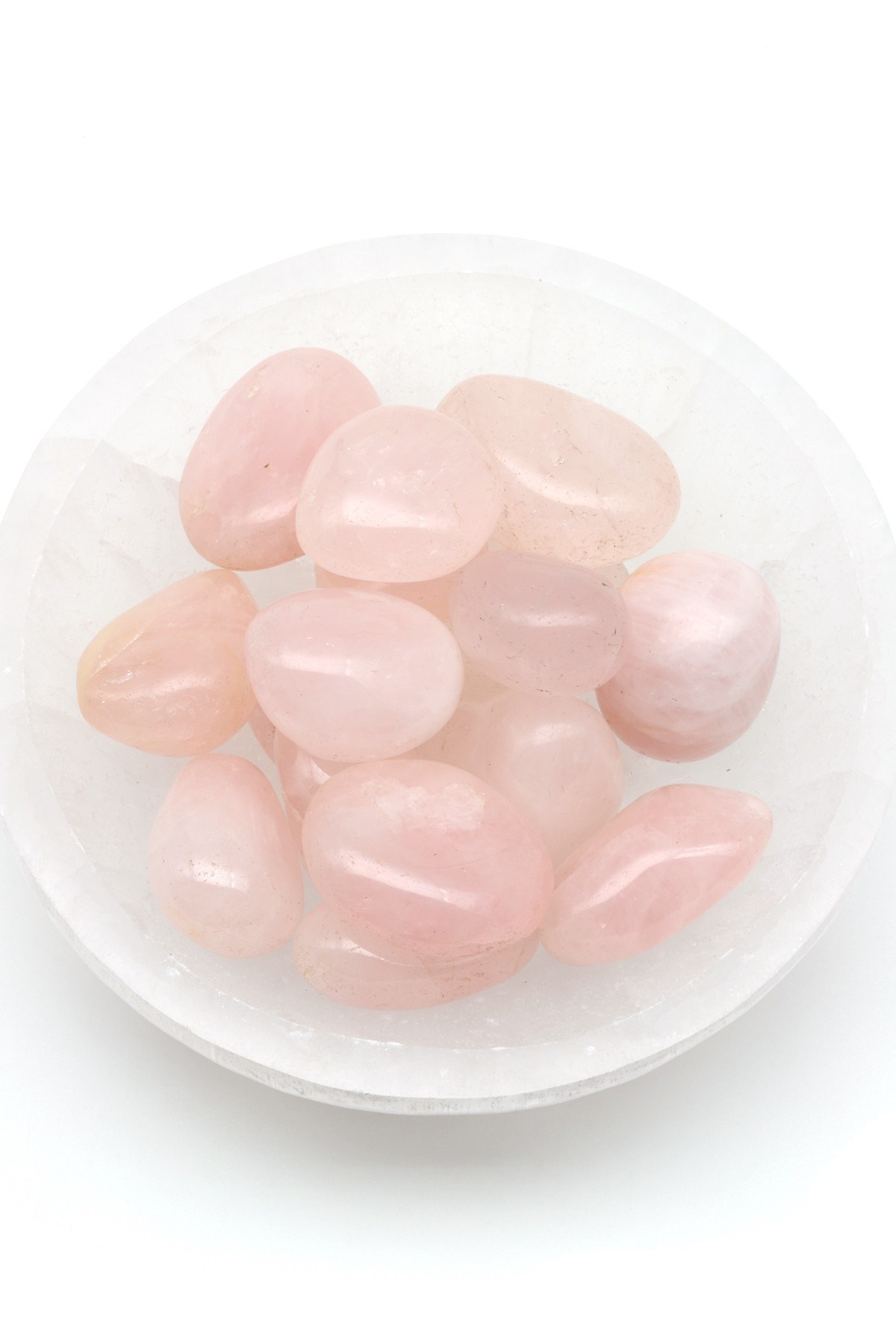 Pembe Kuvars Doğal Taş Tamburlanmış Parça - Tımbıl - TMB-0179