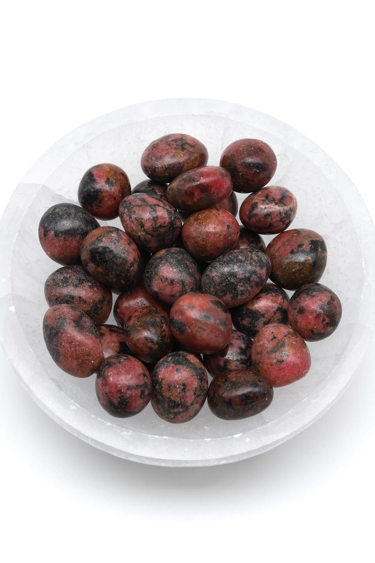 Rodonit Doğal Taş Tamburlanmış Parça - Tımbıl