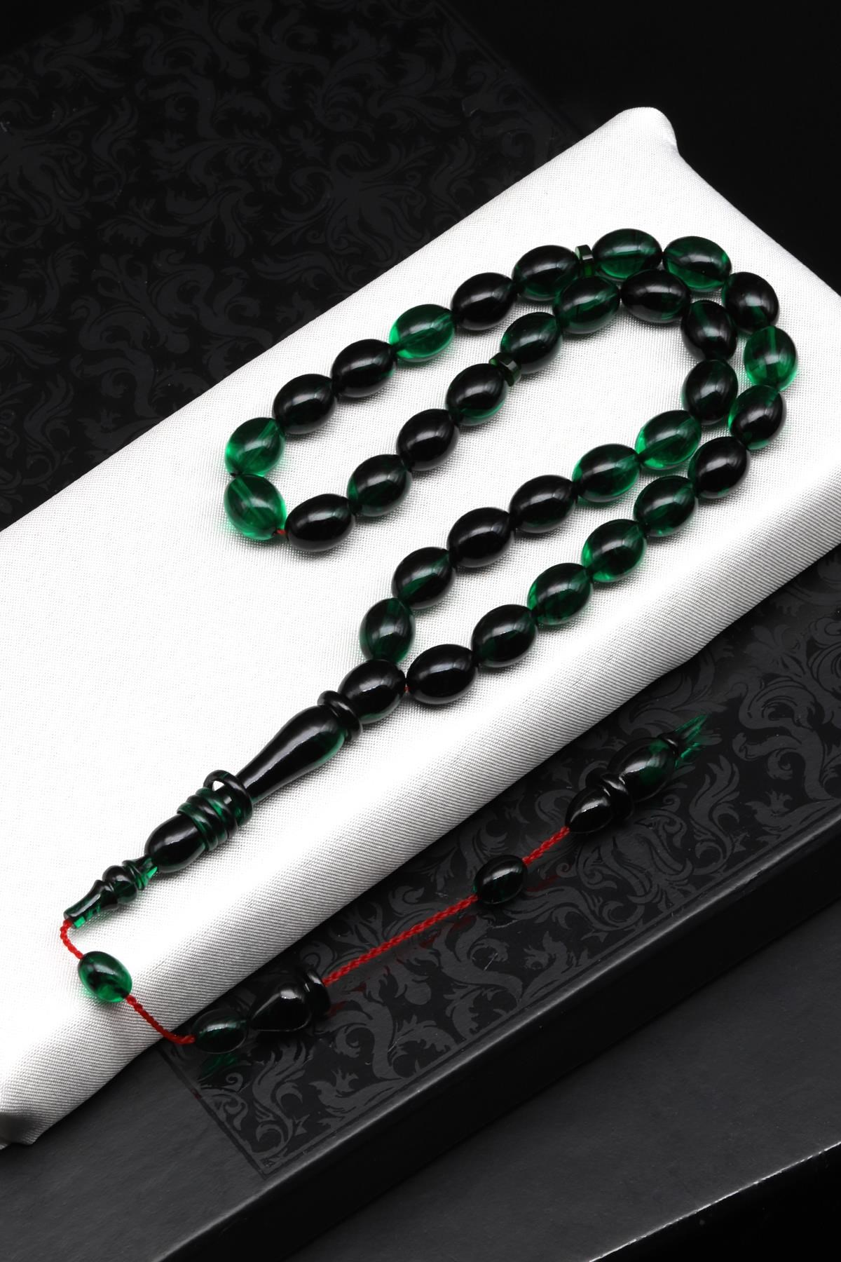 Sıkma Tesbih 8 x 10 mm Badem Kesim