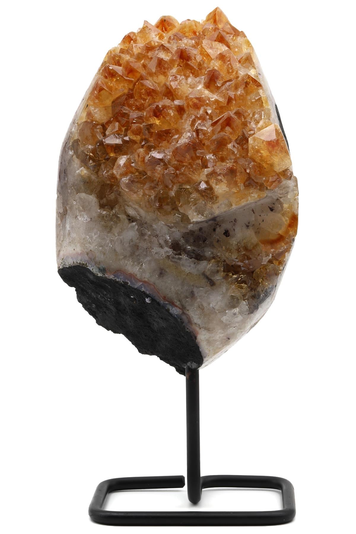 Sitrin Doğal Taş Standlı Ham Parça - 4128 Gr.
