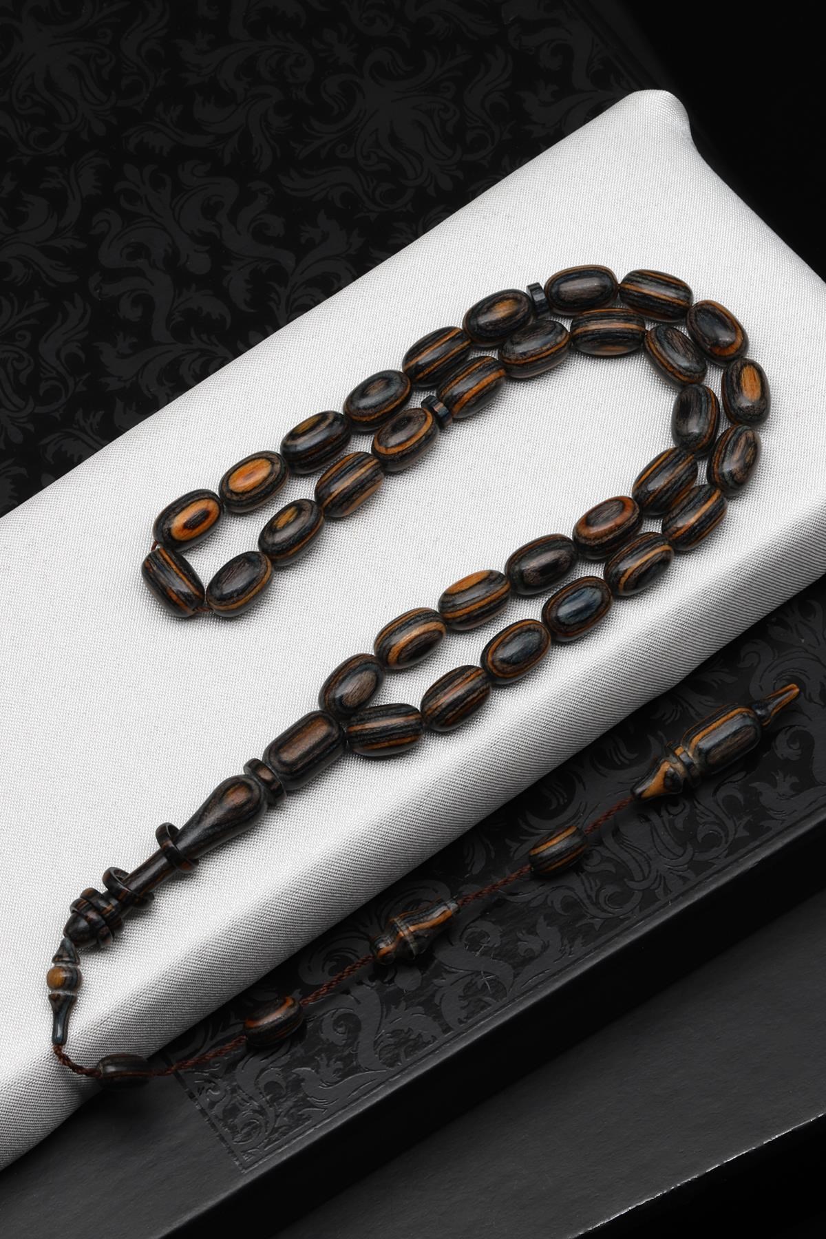 Usta İşçilikli Kafur Ağacı Tesbih 7 x 10 mm Kapsül Kesim