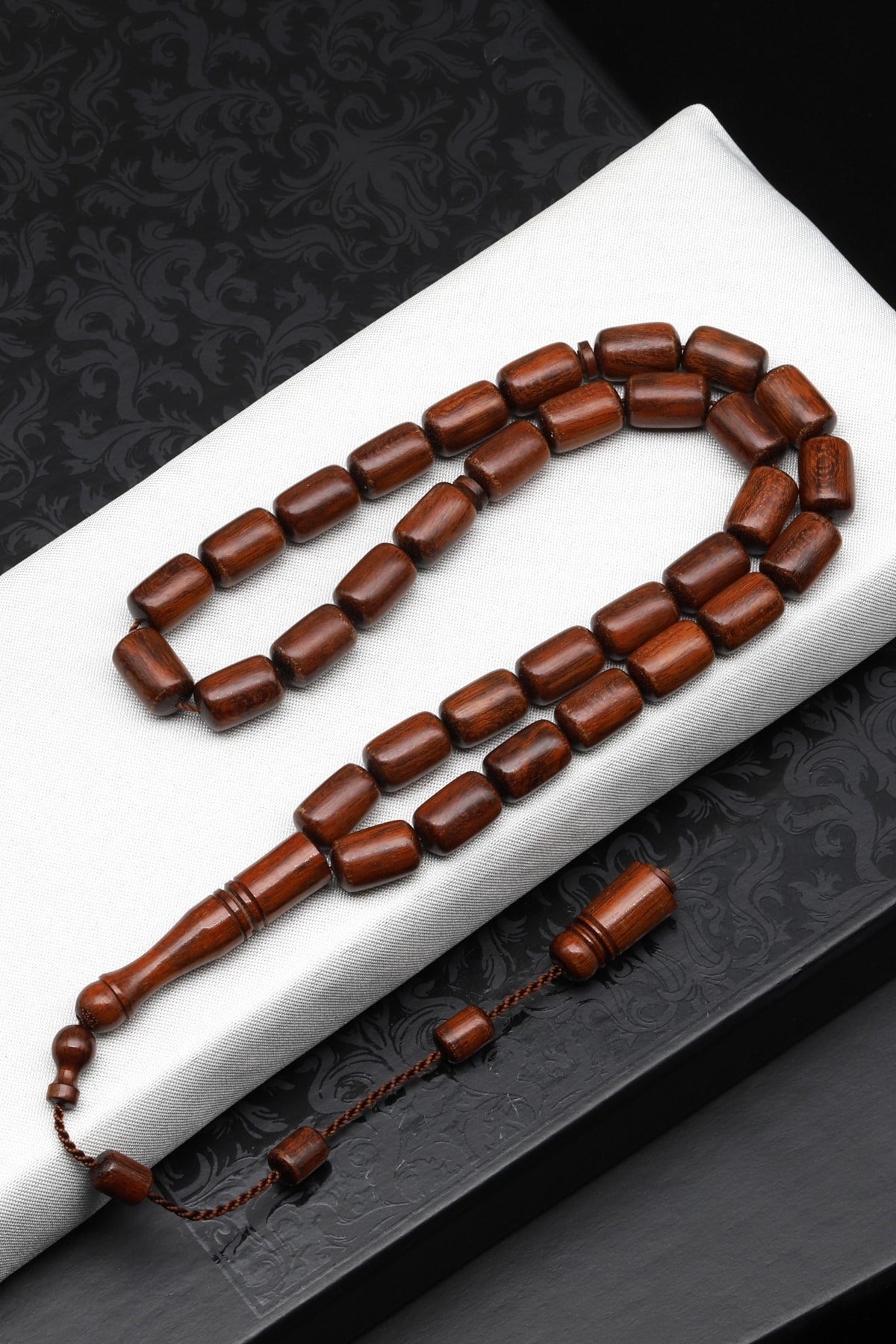 Yılan Ağacı Tesbih 7 x 11 mm Kapsül Kesim - T-1859