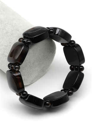 Akik Doğal Taş Bileklik 21 x 22 mm Özel Kesim - BLK-2285