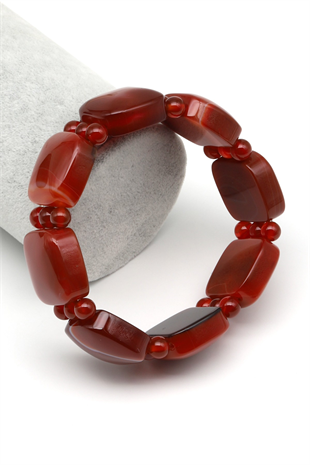 Akik Doğal Taş Bileklik 21 x 22 mm Özel Kesim - BLK-2284