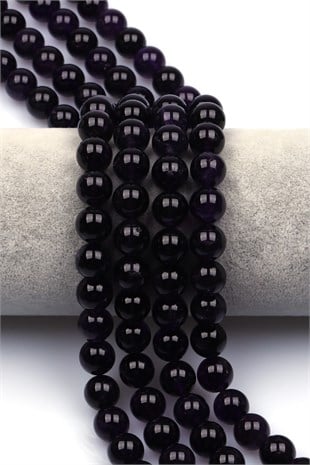 Ametist Doğal Taş Dizi 10 mm Küre Kesim - DZ-1431