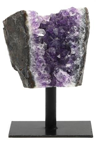 Ametist Doğal Taş Standlı Ham Parça - 417 Gr.