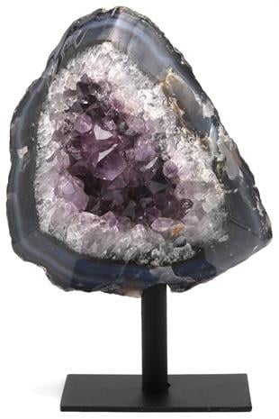 Ametist Doğal Taş Standlı Ham Parça - 651 Gr.