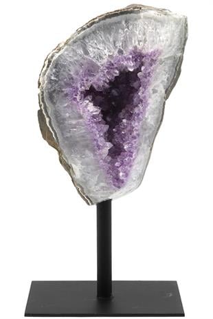 Ametist Doğal Taş Standlı Ham Parça - 866 Gr.