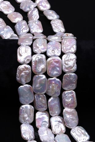 Barok İnci Doğal Taş Dizi 13 x 18 mm Özel Kesim - DZ-1411