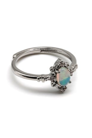 Cam Opal Ayarlanabilir Yüzük - YZK-0147