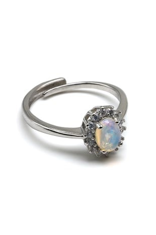 Cam Opal Ayarlanabilir Yüzük - YZK-0152